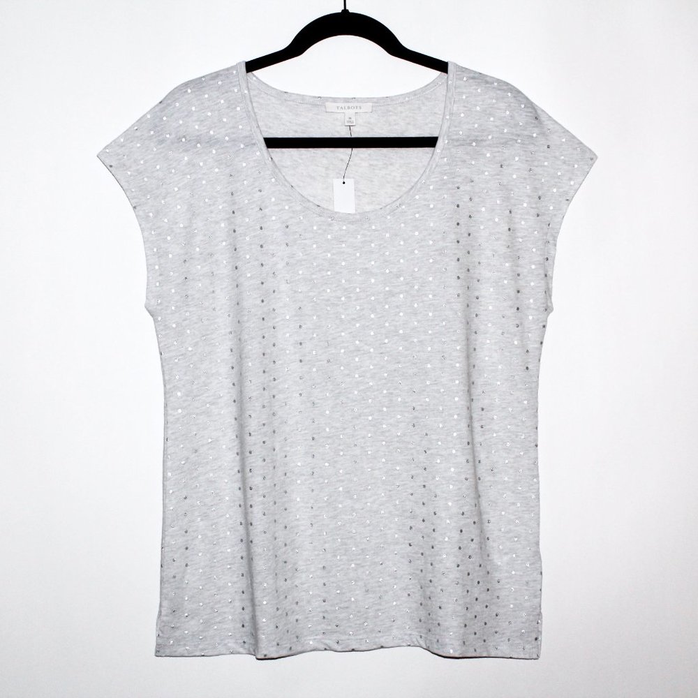 Talbots Sparkle Polka Dot Tank Top